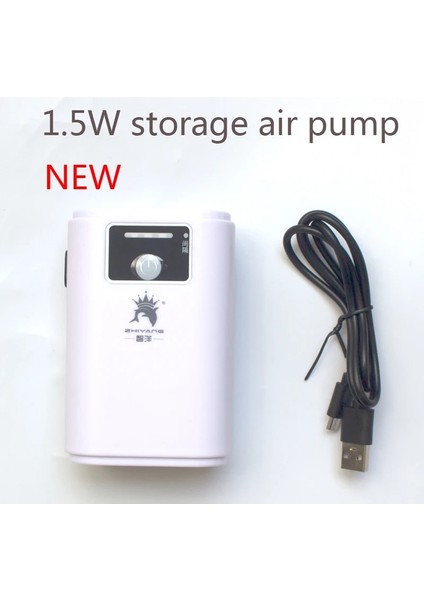 Yeni 1.5W Tarzı 110-240V USB Akvaryum USB Oksijen Pompası Araba Oksijenli Balık Tankı Balıkçılık Acdc Lityum Pil Şarj Acdc Hava Pompası (Yurt Dışından)