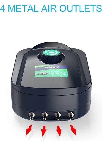 SB-748 Plus Parça Stili Sobo Sb Dört Stoma Havalandırma Pompası Ayarlanabilir Balık Tankı Oksijenasyon Pompası (Yurt Dışından) fırsatları