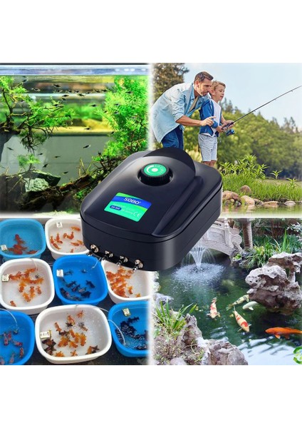 SB-748 Plus Parça Stili Sobo Sb Dört Stoma Havalandırma Pompası Ayarlanabilir Balık Tankı Oksijenasyon Pompası (Yurt Dışından) indirimleri