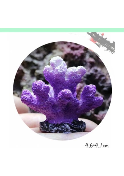 J Tarzı Yapay Reçine Mercan Balık Tankı Peyzaj Akvaryum Dekorasyon Simülasyon Sahte Mercan Taş Su Süsleme (Yurt Dışından)