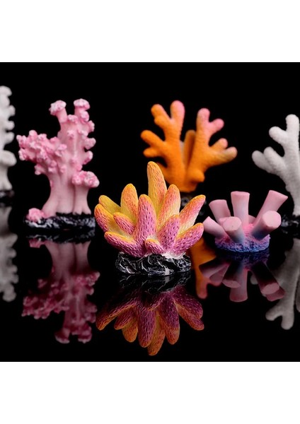 A14 Stili Stil A Reçine Mercan Dekorasyon Renkli Balık Akvaryum Dekorasyonu Yapay Mercan Balık Tankı Için Reçine Resif Kaya Peyzaj Süsleri (Yurt Dışından) modelleri