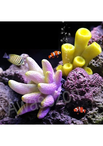 No.5 Tarzı Renkli Sualtı Simülasyon Canlı Akvaryum Reçine Mercan Balık Tankı Akvaryum Dekorasyon Yapay Mercan Balık Tankı Süsleri (Yurt Dışından)