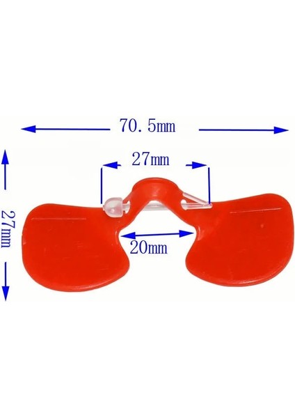 70,5 mm Stili S Beden Kanatlı Bant Cıvata Tavuk Glasseken Yönetim Cihazı Güvercin Bıldırcın Gözlükleri Gagalama Önleyici Cam Malzemeleri (Yurt Dışından)