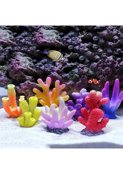 J Tarzı Yapay Reçine Mercan Balık Tankı Peyzaj Akvaryum Dekorasyon Simülasyon Sahte Mercan Taş Su Süsleme (Yurt Dışından) indirimleri