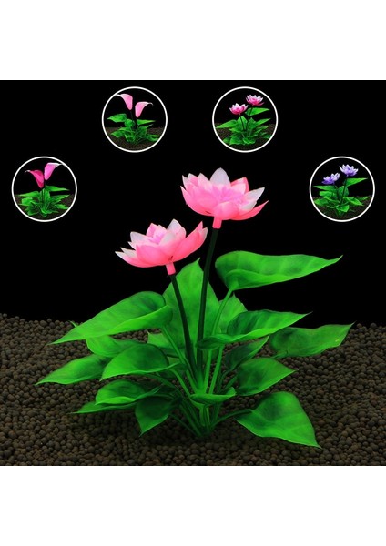 E Stili Balık Tankı Dekorasyon Su Ficus Lotus At Nalı El Sanatları Hediye Ipek Çiçek Simülasyonu Plastik Sahte Su Çim Akvaryum Aksesuarları (Yurt Dışından) fiyatları