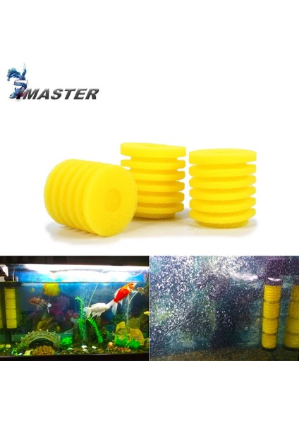Boş Kutu Stili Tek Boyut Akvaryum Filtre Süngeri Hava Pompası Sarı Renk Balık Tankı Iç Filtre Süngeri Filtre Pompası Için Su Pompası Akvaryum Bar Gölet (Yurt Dışından) fiyatları