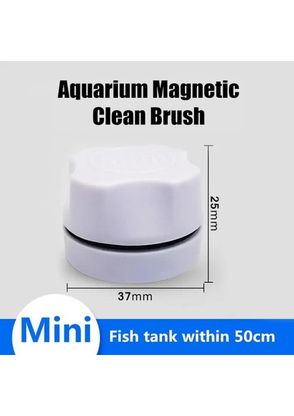 Beyaz Stil Akvaryum Balık Tankı Cam Yosun Kazıyıcı Temizleyici Scrubber Manyetik Temiz Fırça Temiz Fırça Balık Tankı Temizleme Aksesuarları Araçları (Yurt Dışından)