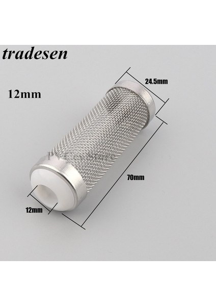 Iç Çap 12MM M Stili 3 Parça 1~paslanmaz Çelik Filtre Giriş Kutusumeshkarides Ağları Su Pompası Giriş Girişi Ekran Filtresini Koruyun Akvaryum Aksesuarları (Yurt Dışından)