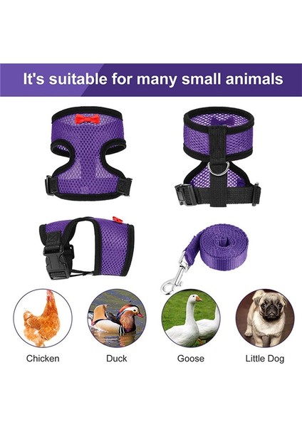 Mavi Stil Xl Beden Ayarlanabilir Tavuk Koşum Tasması Nefes Alabilir Yaz Serin Örgü Kedi Tavuk Koşum Tasma Küçük Köpek Yavrusu Koşum Göğüs Stri (Yurt Dışından) fırsatları