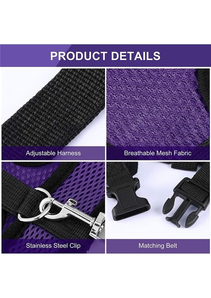 Mavi Stil Xl Beden Ayarlanabilir Tavuk Koşum Tasması Nefes Alabilir Yaz Serin Örgü Kedi Tavuk Koşum Tasma Küçük Köpek Yavrusu Koşum Göğüs Stri (Yurt Dışından) indirimleri