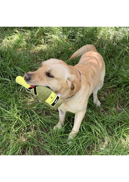 Votka Tarzı Yaratıcı Köpek Oyuncakları Kokteyl Votka Şarap Şişesi Pet Oyuncak Peluş Dolgulu Şampanya Baget Gıcırtılı Isırmaya Dayanıklı Çiğneme Pet Malzemeleri (Yurt Dışından)