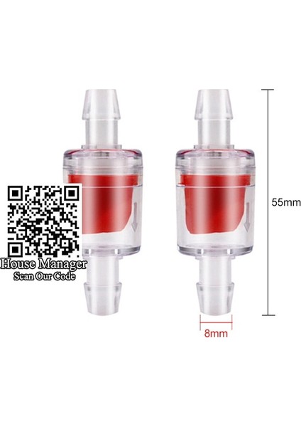 2 Adet Kırmızı DIA8MM Stili Resim Olarak Redblackbluewhite Dia mm Plastik Tek Yönlü Geri Dönüşsüz Su Inline Sıvılar Akvaryum Hava Pompası Aksesuarları Için Çek Valf (Yurt Dışından)