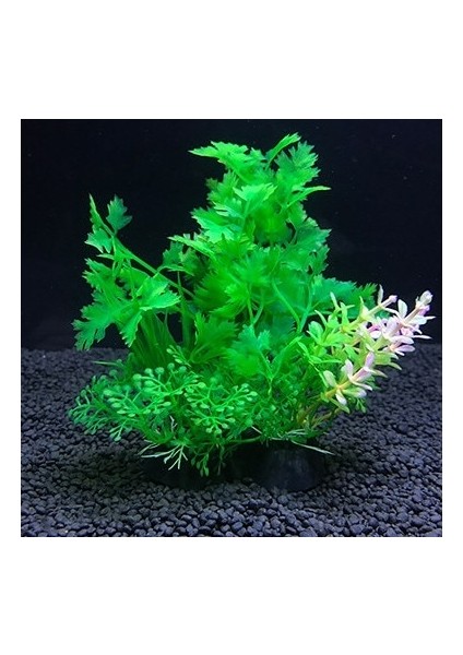 Ten Rengi Tek Boyut Yapay Plastik Yeşil Bitkiler Çim Akvaryum Süslemeleri Su Otları Balık Tankı Çim Çiçek Süsleme Dekor Su Aksesuarları (Yurt Dışından)