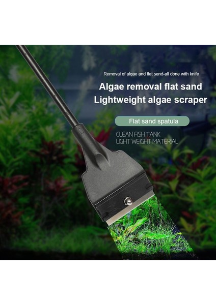 No.2 Tarzı 1 Adet Tank Temizleme Fırçası Neşter Balık Tankı Akvaryum Cam Yosun Sökücü Kazıyıcı Uzun Çelik Saplı Pürüzsüz Kum Temizleyici Aracı (Yurt Dışından) modelleri