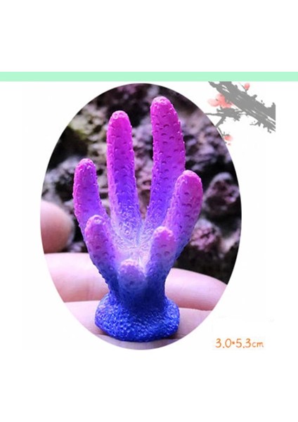 Bir Stil Yapay Reçine Mercan Balık Tankı Peyzaj Akvaryum Dekorasyon Simülasyon Sahte Mercan Taş Su Süsleme (Yurt Dışından)