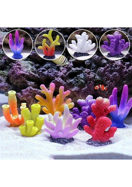 Bir Stil Yapay Reçine Mercan Balık Tankı Peyzaj Akvaryum Dekorasyon Simülasyon Sahte Mercan Taş Su Süsleme (Yurt Dışından) fiyatları