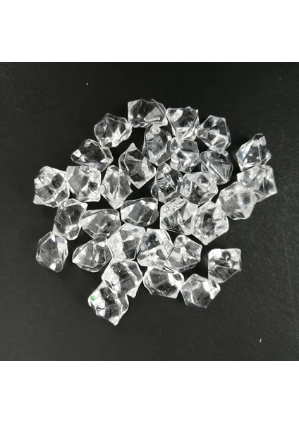 Duoliang Shop Stili Temizle 11X14MM Camal Çanta Akvaryum Akrilik Taşlar Kristal Buz Küpleri Dekor Vazo Dolgu Çakıl Balık Tankı Ev ​​süsleme Manzara (Yurt Dışından)