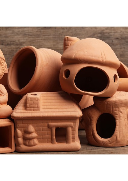 NO.342 Tarzı Akvaryum Mini Seramik Tanklar Frimp Ev Yuva Yumurtlama Yetiştiriciliği Mağara Kil Tencere Balık Tankı Peyzaj Süslemeleri Süsler (Yurt Dışından) modelleri