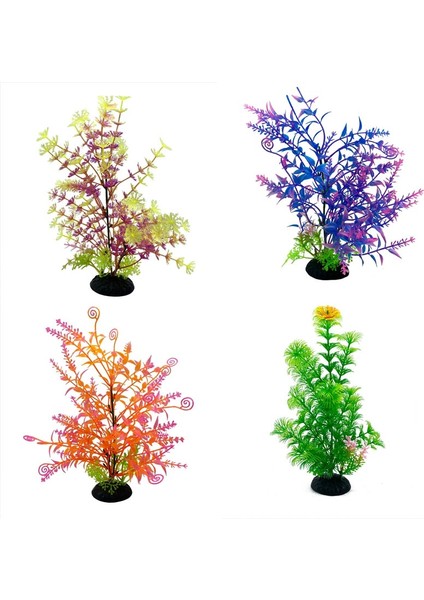 T519 Stili Balık Tankı Akvaryum Peyzaj Plastik Yapay Su Yabani Otlar Bitkiler Dekor Sahte Aquariu Simülasyon Bitki Çim Süsleme 24CM (Yurt Dışından) fiyatları