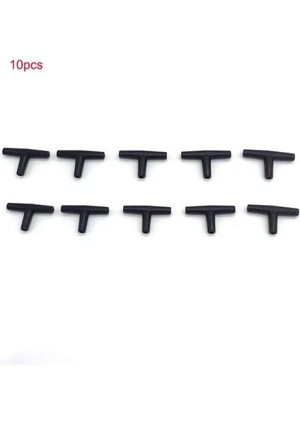 Üç Yol Stili Çap 4mm Lot 4mm Üç Yollu Siyah Konnektör Akvaryum T Şekli Balık Tankı Hava Pompası Konektörü Kontrol Vanası Hava Borusu Tüp Aksesuarları (Yurt Dışından)