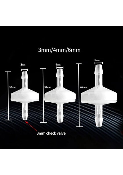 3mm Tarzı Aksesuar Akvaryum Hava Pompası Çek Valf Balık Tankı Tek Yönlü Geri Dönüşsüz Çek Valf Akvaryum Co2 Sistemi Hava Pompasıyeni (Yurt Dışından)