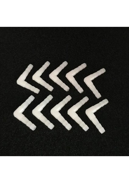 Dirsek Stili Çap 4mm Lot 4mm Plastik Akvaryum Balık Tankı Hava Pompası Konnektörü T Şekilli Konnektör Kontrol Vanası Hava Borusu Tüp Aksesuarları (Yurt Dışından)