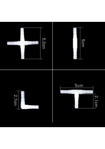 Dirsek Stili Çap 4mm Lot 4mm Plastik Akvaryum Balık Tankı Hava Pompası Konnektörü T Şekilli Konnektör Kontrol Vanası Hava Borusu Tüp Aksesuarları (Yurt Dışından) modelleri