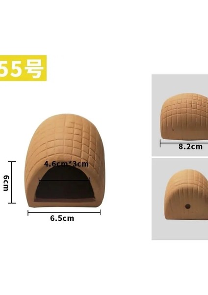No.55 Tarzı Akvaryum Mini Seramik Tanklar Frimp Ev Yuva Yumurtlama Yetiştiriciliği Mağara Kil Tencere Balık Tankı Peyzaj Süslemeleri Süsler (Yurt Dışından) fiyatları