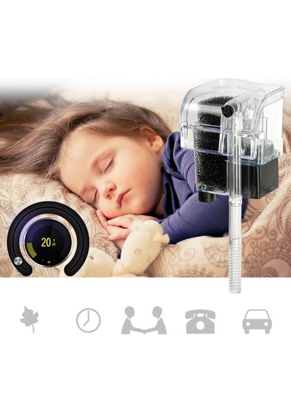 Açık Gri Tarzı M Beden Akvaryum Filtresi Dış, Asma Filtresi, Su Pompaları, Şelale Yapıcı, Oksijen Ayar Makinesi - Akvaryum Aksesuarları Için Süper (Yurt Dışından) fırsatları