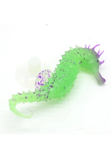 Yeşil Stil 1 Adet Balık Malzemeleri Silikon Yapay Gece Aydınlık Hipokampus Balık Tankı Akvaryum Süs Sualtı Deniz Atı Dekorasyon (Yurt Dışından)