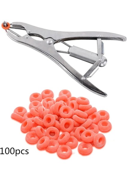 Yeşil Yüzük 50 Adet Tarzı Kuyruk Kaldırma Domuzlar ve Koyun Kastrasyon Penseleri ve Partikül Kauçuk Halka Kastrasyon Cihazı Hayvan Ekipmanları (Yurt Dışından) fiyatları