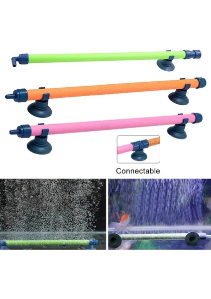 Pembe Tarzı S Beden Akvaryum Balık Tankı Hava Taş Çubuk Kabarcık Duvar Tüp Oksijenasyon Pompası Dekor Balık Tankı Aksesuarları (Yurt Dışından) fiyatları