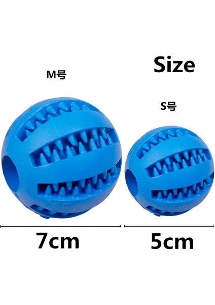 Mavi Stil 5cm 5cm 7cm Pet Köpek Oyuncak Diş Temizleme Topları Köpek Interaktif Kauçuk Toplar Köpek Dekompresyon Streç Lastik Top Chew Oyuncaklar (Yurt Dışından)