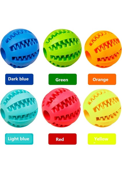 Mavi Stil 5cm 5cm 7cm Pet Köpek Oyuncak Diş Temizleme Topları Köpek Interaktif Kauçuk Toplar Köpek Dekompresyon Streç Lastik Top Chew Oyuncaklar (Yurt Dışından)