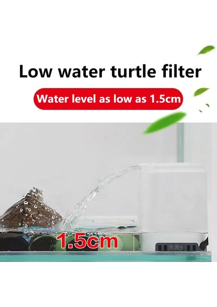 Sessiz Filtre Stili Akvaryum Kaplumbağası Düşük Su Seviyesi Mini Filtre Pompası Balık Tankı Asılı Şelale Kaplumbağa Filtre Pompası Balık Kaplumbağası Su Sirkülasyonu (Yurt Dışından) indirimleri