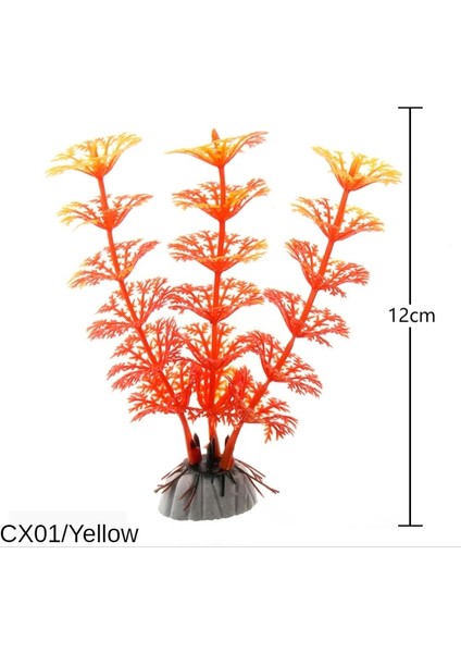 CX01-SARI Stil Akvaryum Yapay Bitkileri Balık Tankı Dekorasyon Su Çim Dekor Görünüm Süslemeleri Akvaryum Ev Dekorasyon Aksesuarları (Yurt Dışından)