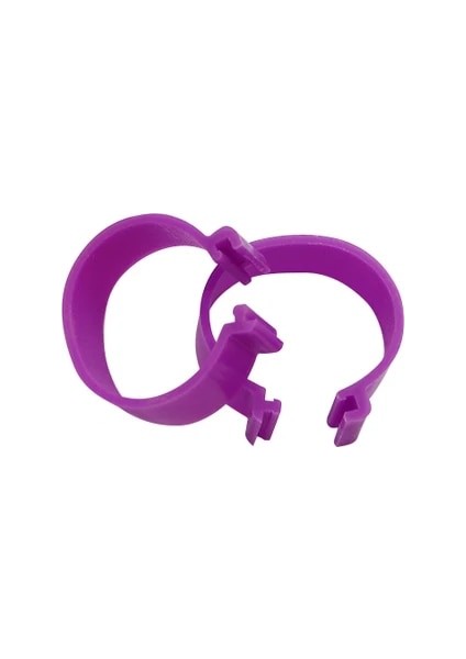 Mor Tarzı Iç Çap 1.6cm Tavuk Ayağı Halkası Tavuk Kümesi Besleme Malzemeleri 5 Renk Toka Tipi Klips Halkaları Çiftlik Ekipmanları (Yurt Dışından)