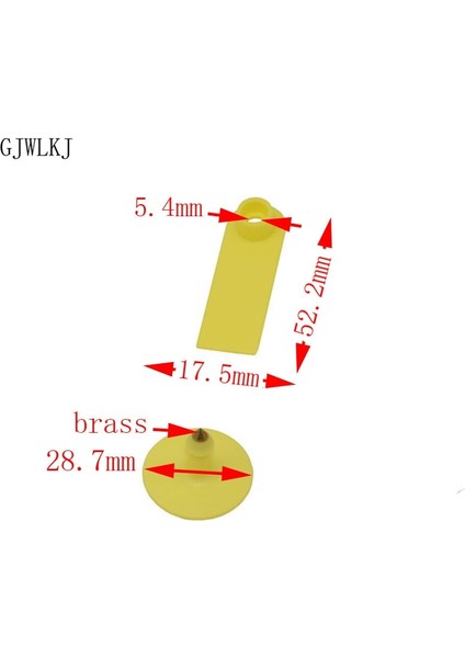 Sarı Stil 100 Takım Hayvancılık Kulak Etiketleri Hiçbir Kelime Kulak Tabela Hayvan Kimlik Kartı Koyun Keçi Domuz Sığır Kulak Etiketleri Çiftlik Ekipmanları (Yurt Dışından) fırsatları