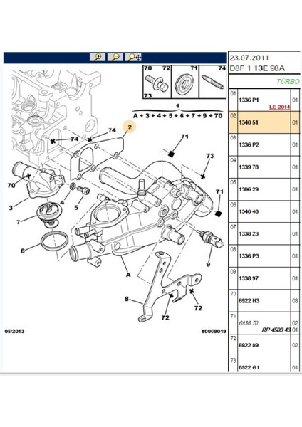 Motor Su Kutusu Conta 307 406 607 806 Partner Expert Berlingo DW10 (134051) fiyatları