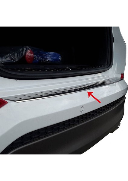 Hyundai Tucson (2014+) - Arka Tampon Iç Eşiği - (2 Parça P. Çelik) - (Suv-Parlak)