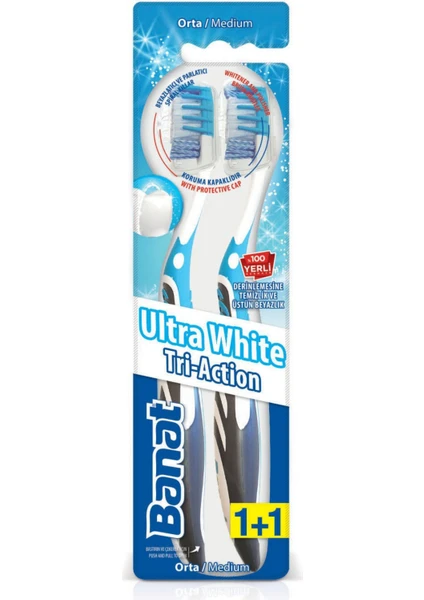 Tri Action Ultra White  Diş Fırçası 2’Li Set