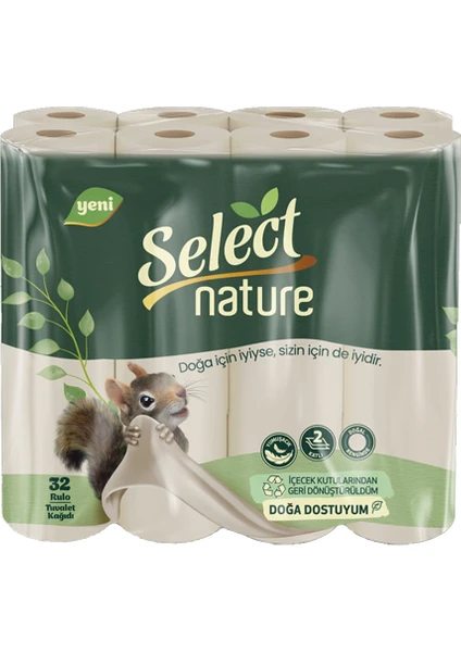 Select Nature Doğal ve Organik Tuvalet Kağıdı 32'li