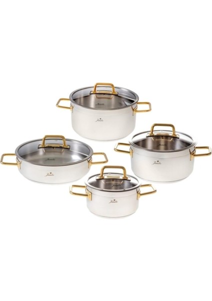 Modena 8 Parça Titanyum Gold Tencere Seti
