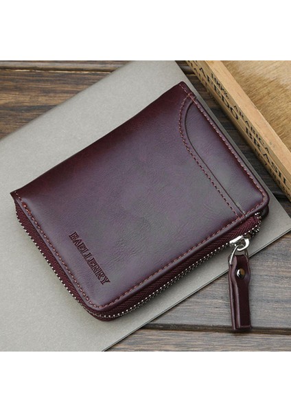 Baellerry Erkek Vintage Moda Lüks Pu Deri Tutucu Cüzdan (Yurt Dışından)