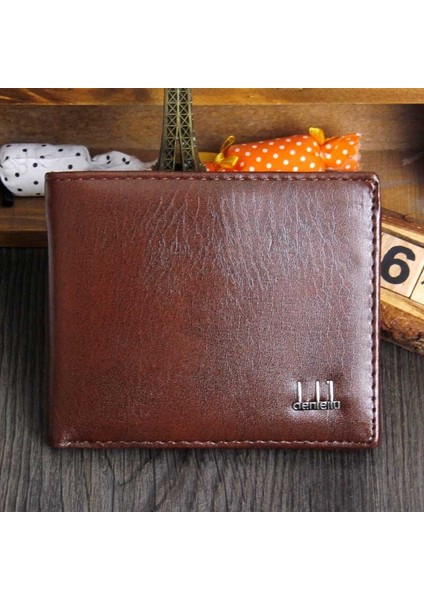 1 Adet Erkekler Iş Bifold Cüzdan Erkek Pu Deri Kredi Kımlık Kartı Tutucu Kılıf Katı Çanta Cepler Çanta Lüks Para (Yurt Dışından) modelleri