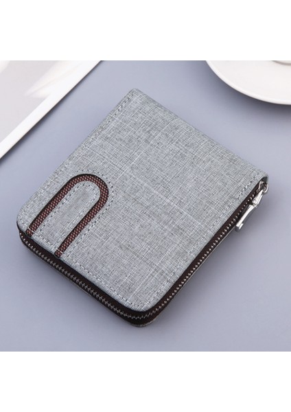 Erkekler Moda Bifold Çoklu Kart Yuvaları Cüzdan Kart Nakit Kısa Tutucu Bozuk Para Cüzdanı (Yurt Dışından)