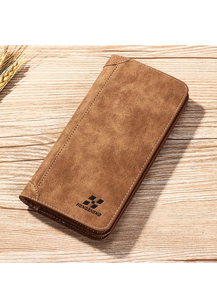 Erkek Cüzdan Ince Ince Cüzdan Deri Uzun Erkek Debriyaj Erkek Cüzdan Para El Çanta Cebi Cartera Hombre Billetera Hombre 2022 (Yurt Dışından)