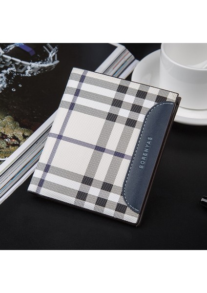 2017 Pidengbao Yeni Cüzdan Erkek Yatay Stil Cüzdan Kore Versiyonu Ekose Moda Kart Çantası Adına Fabrika Noktası (Yurt Dışından) indirimleri