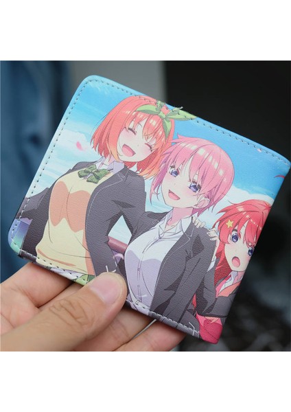 Anime Quintessential Quintuplets Pu Cüzdan ile Kımlık Kartı Tutucu Erkek Kadın Kısa Ikiye Katlanmış Kımlık Bozuk Para Cüzdanı Kese Para Klip Hediye (Yurt Dışından) modelleri