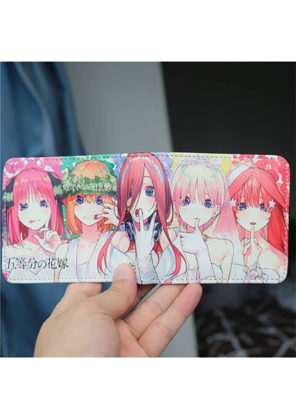 Anime Quintessential Quintuplets Pu Cüzdan ile Kımlık Kartı Tutucu Erkek Kadın Kısa Ikiye Katlanmış Kımlık Bozuk Para Cüzdanı Kese Para Klip Hediye (Yurt Dışından) indirimleri